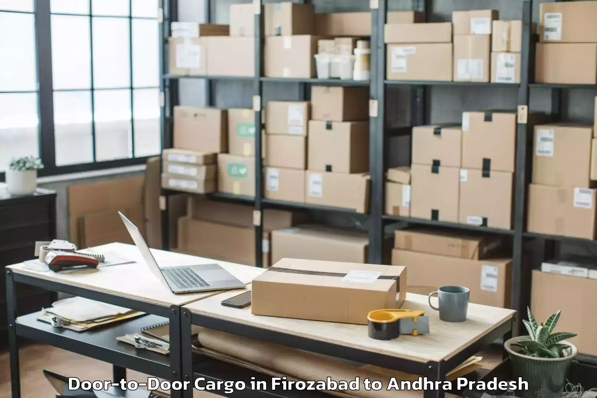 Leading Firozabad to Vissannapeta Door To Door Cargo Provider